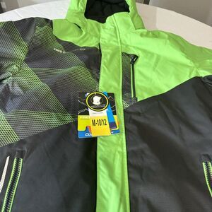 Free Country Youth Hooded Boarder Jacket Green size 10-12 kids